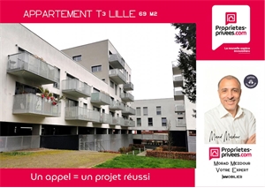 t3 à la vente -   59000  LILLE, surface 69 m2 vente t3 - UBI443362910